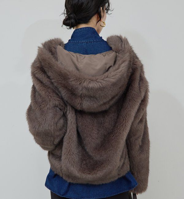  「エコファーフーディーブルゾン」|ブルゾン・スタジャン|