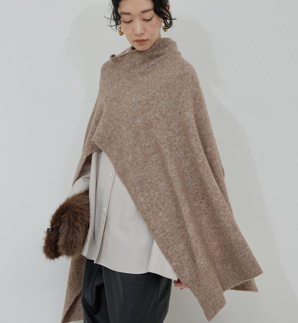  「【25th記念アイテム】 2wayニットポンチョ」|ニット・セーター|