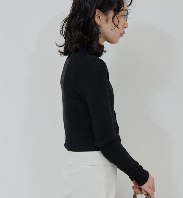  「【比留川游さんコラボ】ハイネックリブカーディガン」|ニット・セーター|