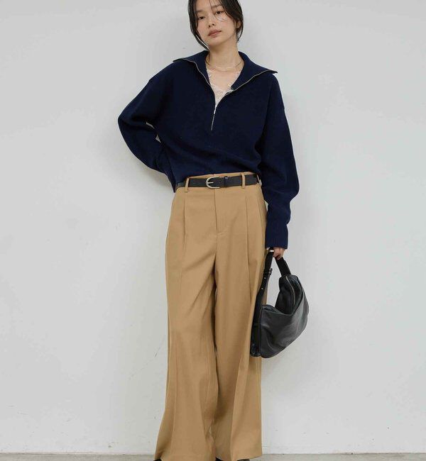  「ハーフジップニット」|ニット・セーター|