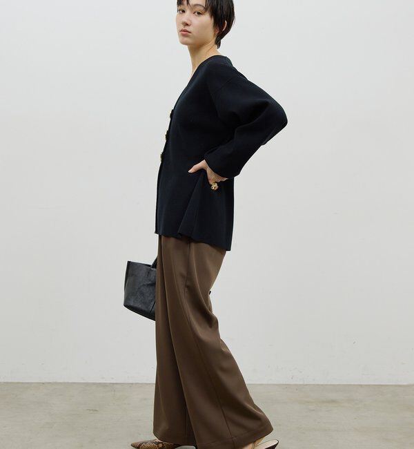  「ビジューVネックカーディガン」|ニット・セーター|