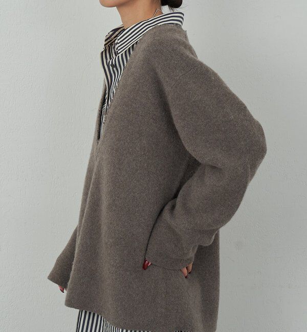  「【HERITANOVUM】 Vチュニックニット」|ニット・セーター|