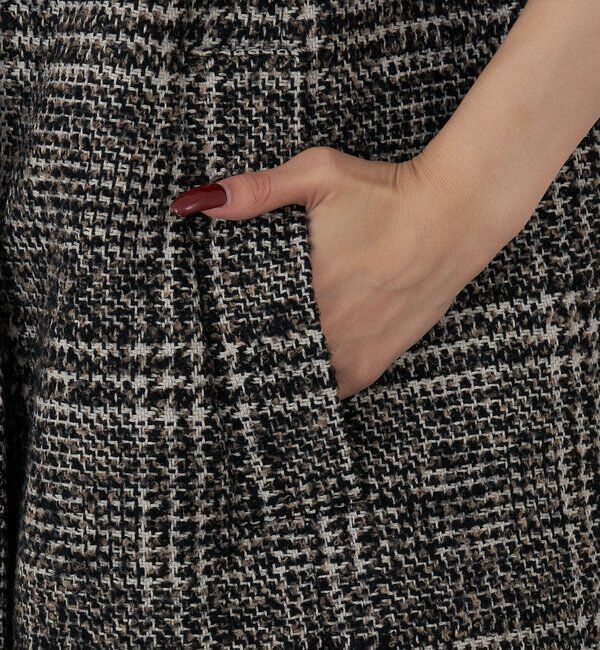  「【HERITANOVUM】 ツィードショールカラーショートコート」|その他|