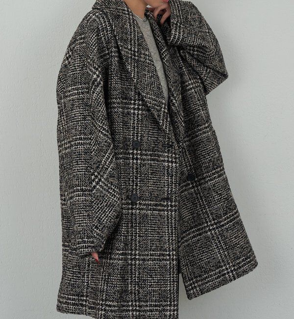  「【HERITANOVUM】 ツィードショールカラーショートコート」|その他|