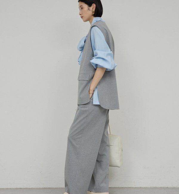  「【楽ちんキレイ見え】【セットアップ対応】エラスティックパンツ」|チノ|