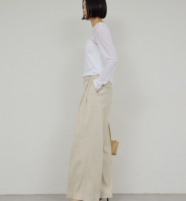  「【セットアップ対応】ダブルタックツイードパンツ」|チノ|