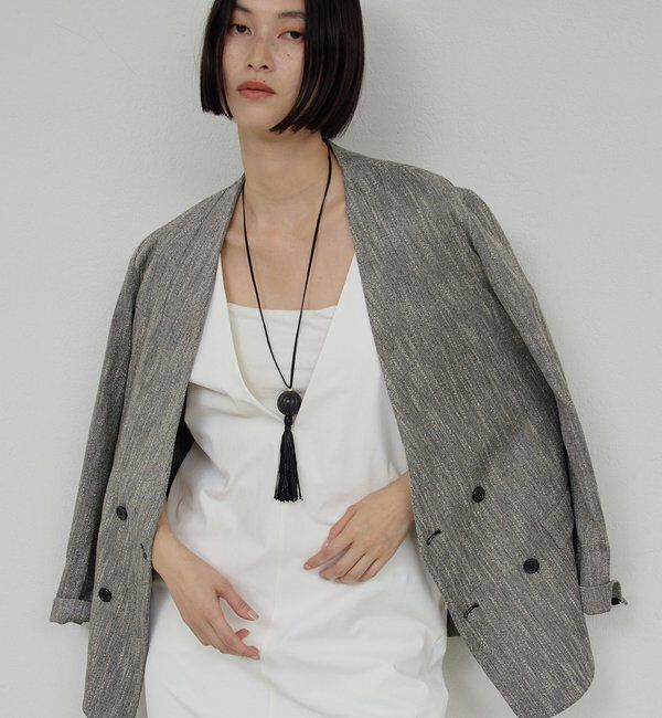  「【セットアップ対応】ノーカラーツイードジャケット」|その他|