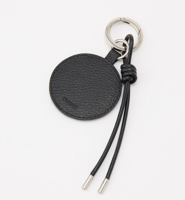  「【再値下げ】ミラー付きレザーチャーム」|チャーム・キーホルダー|