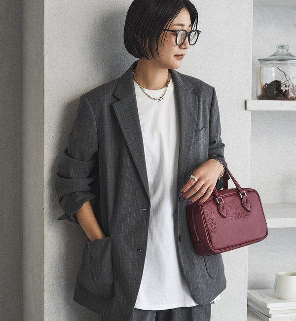  「レザー2WAYミニボストンバッグ」|ボストンバッグ|