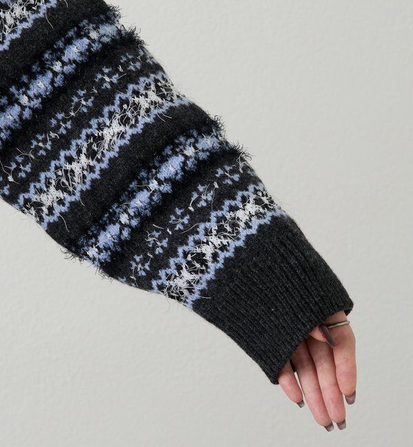  「【再値下げ】フェアアイルクロップドニット」|ニット・セーター|