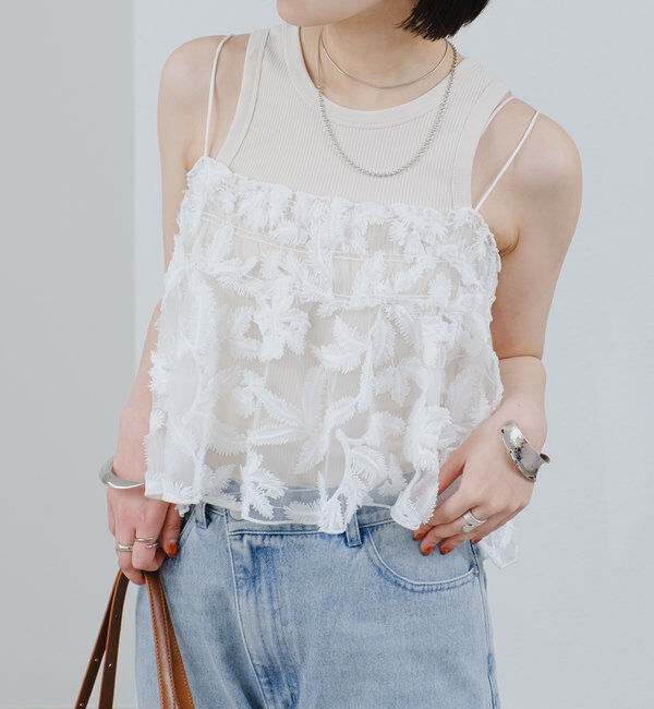  「シアーリーフビスチェ」|シャツ・ブラウス|