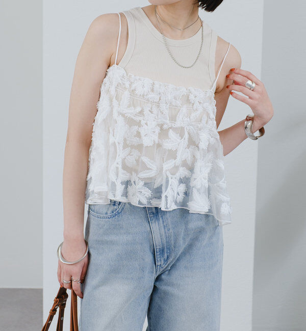  「シアーリーフビスチェ」|シャツ・ブラウス|