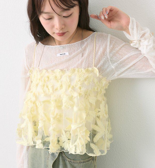  「シアーリーフビスチェ」|シャツ・ブラウス|