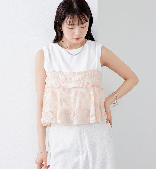  「シアーリーフビスチェ」|シャツ・ブラウス|