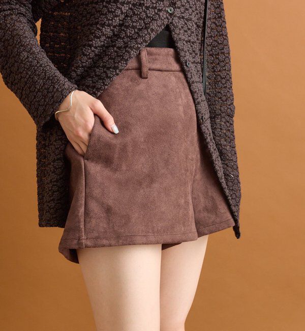  「フェイクスウェードショートパンツ」|チノ|