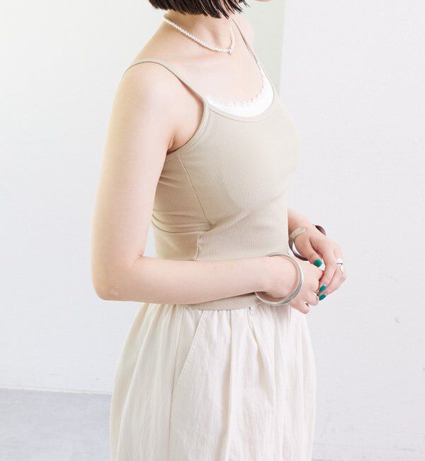  「パット付きレイヤードキャミソール」|キャミソール|