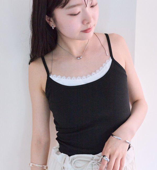  「パット付きレイヤードキャミソール」|キャミソール|