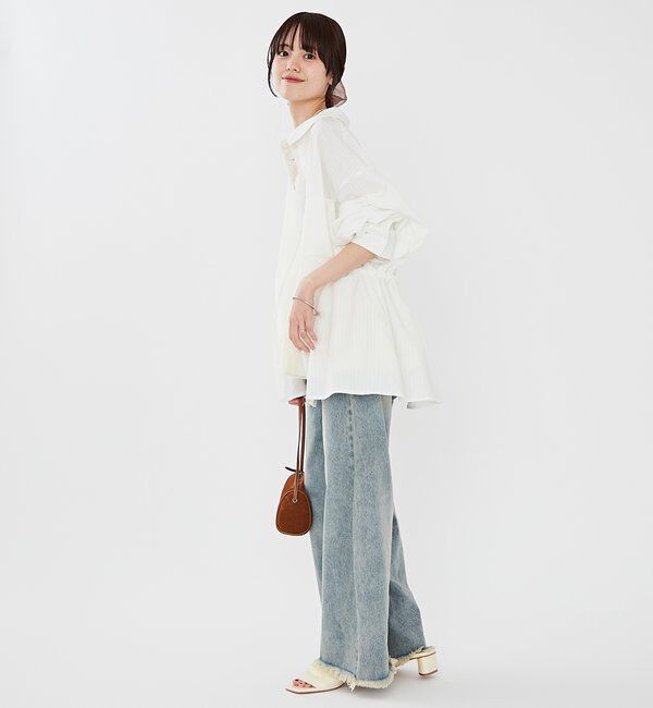  「[森川企画]レイヤードストライプドロストシャツ」|シャツ・ブラウス|