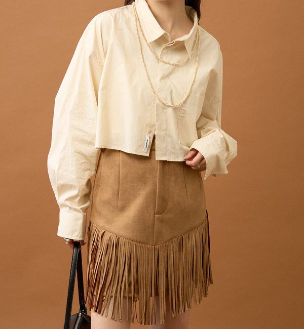  「ストライプショートシャツ」|シャツ・ブラウス|