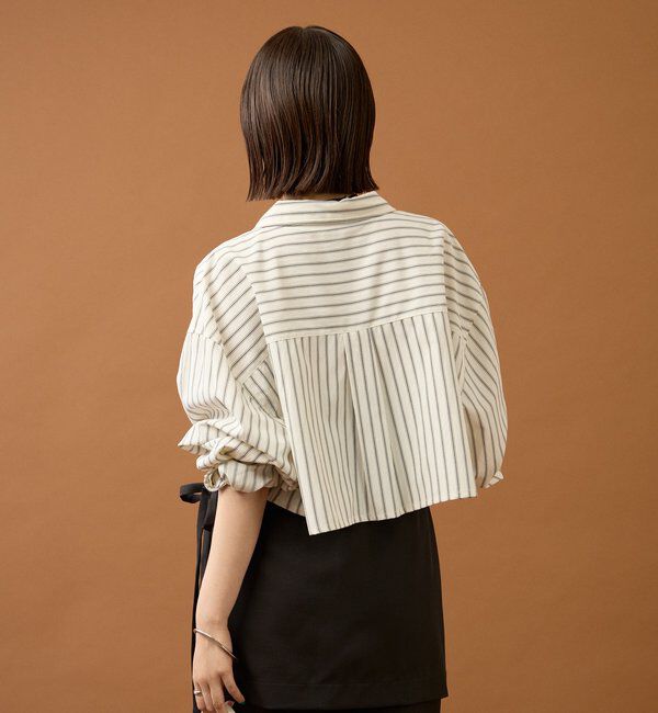  「ストライプショートシャツ」|シャツ・ブラウス|