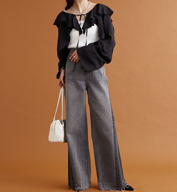  「ラッフルボレロブラウス」|シャツ・ブラウス|