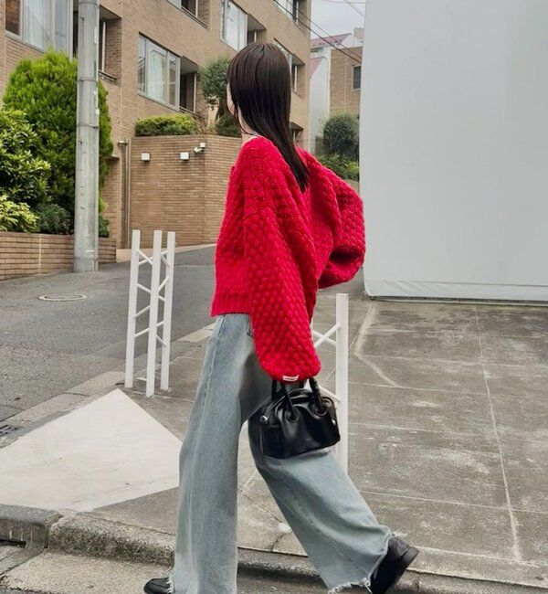  「ポコポコニットカーディガン」|カーディガン|