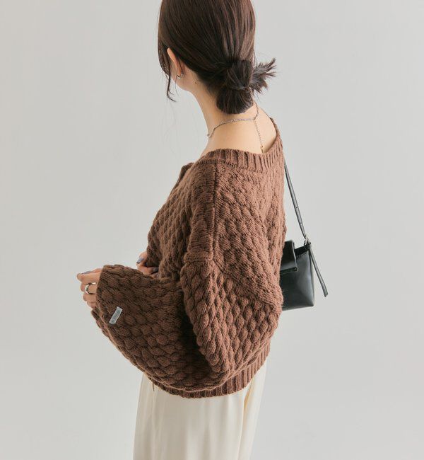  「ポコポコニットカーディガン」|カーディガン|