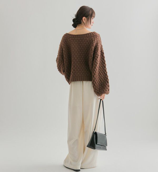  「ポコポコニットカーディガン」|カーディガン|