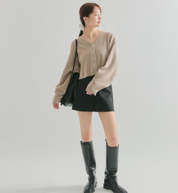  「Vボタンカーディガン」|カーディガン|