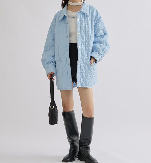  「襟付きキルティングジャケット」|その他|