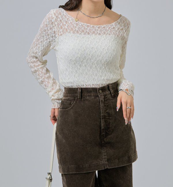  「レースプルオーバー」|Tシャツ・カットソー|