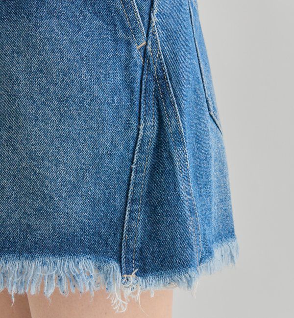  「ウェーブデニム ミニスカート」|スカート|