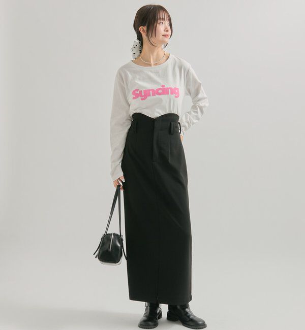  「ロゴチビロングTシャツ」|Tシャツ・カットソー|