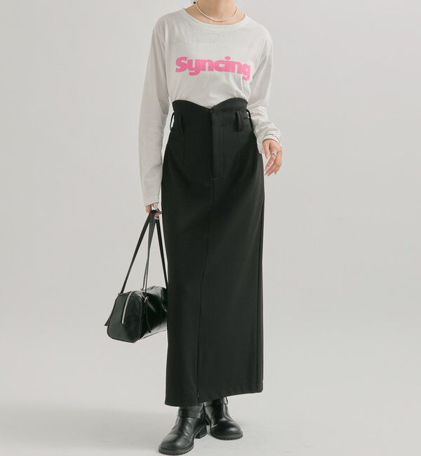  「ロゴチビロングTシャツ」|Tシャツ・カットソー|