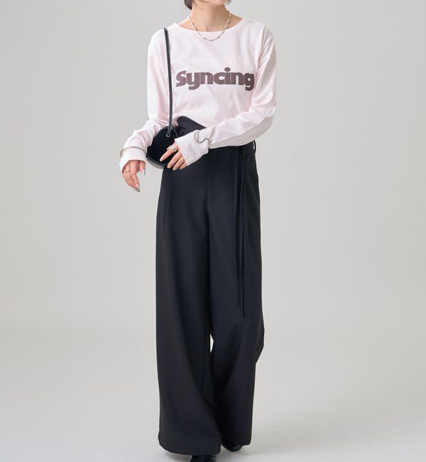  「ロゴチビロングTシャツ」|Tシャツ・カットソー|