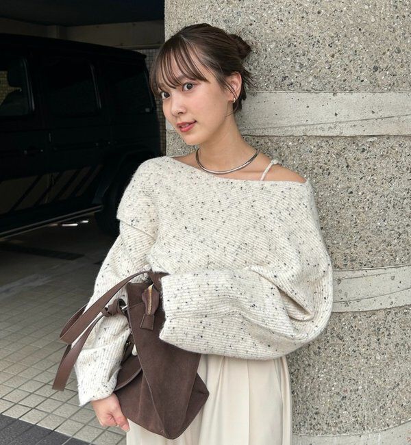  「クロスニットスリットキャミSET」|ニット・セーター|