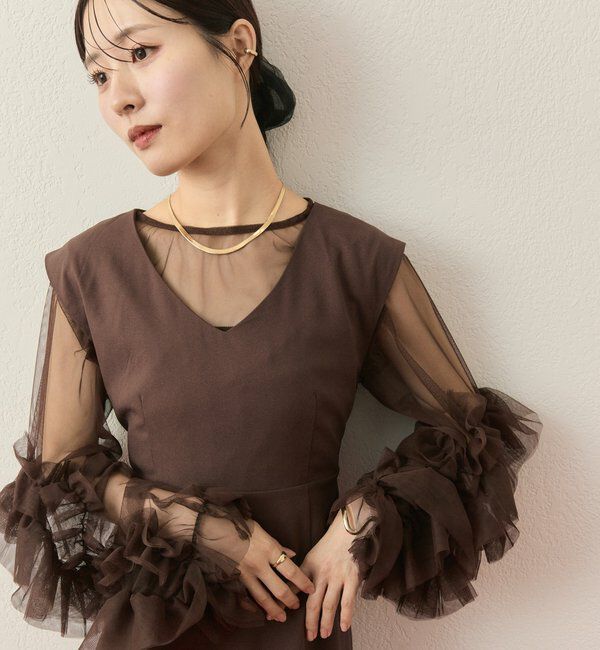  「【@____ri__125企画】ティアードフリルドレスSET」|ワンピース|