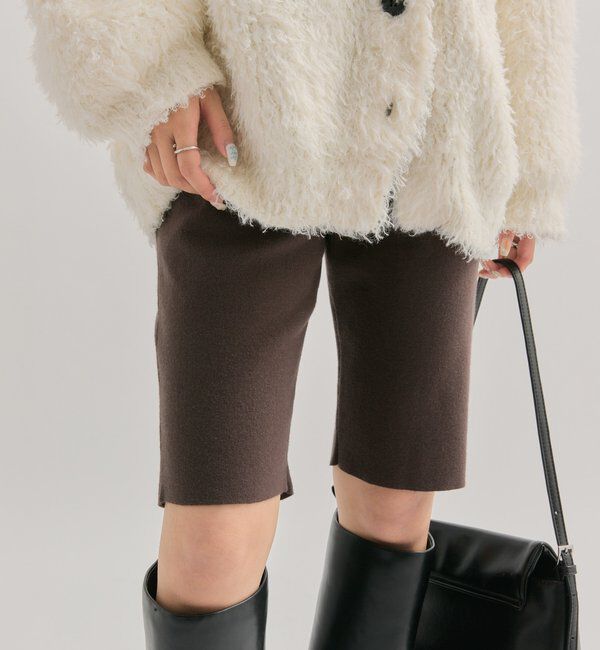  「バイカーニットパンツ」|その他|ブラウン