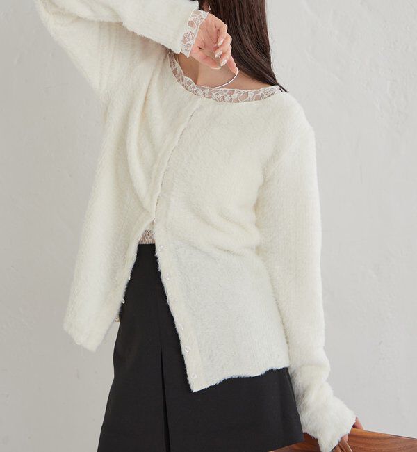  「シャギーリブカーディガン」|Tシャツ・カットソー|