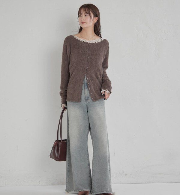  「シャギーリブカーディガン」|Tシャツ・カットソー|