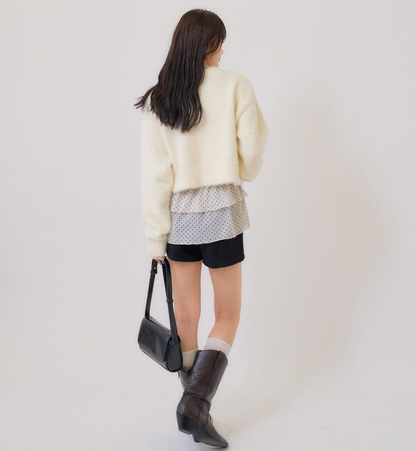  「ミンクライクジャケットカーディガン」|カーディガン|