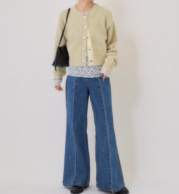  「ミンクライクジャケットカーディガン」|カーディガン|