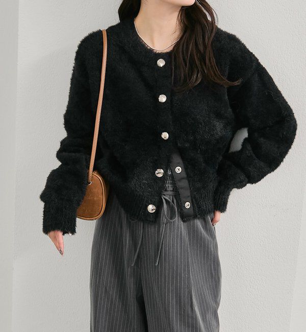  「ミンクライクジャケットカーディガン」|カーディガン|