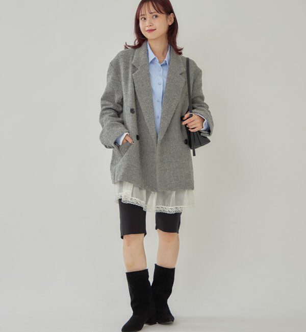  「ツイードBIGジャケット」|テーラードジャケット|