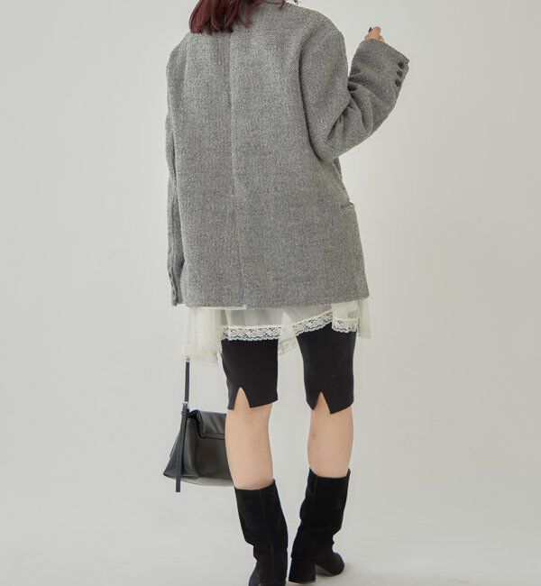  「ツイードBIGジャケット」|テーラードジャケット|