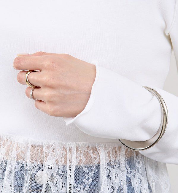  「レースドッキングロンT」|Tシャツ・カットソー|