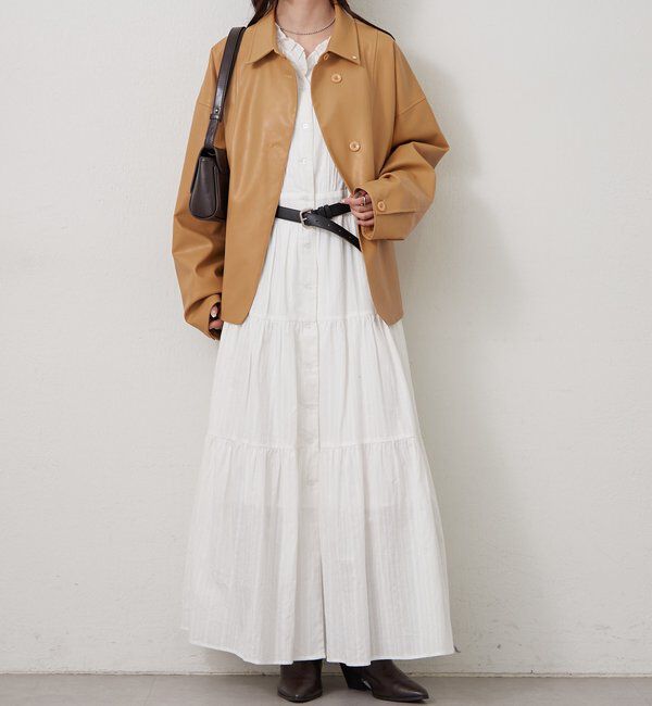  「コットンフリルワンピース」|ワンピース|