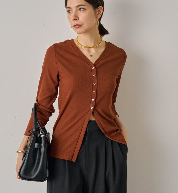  「チャームVカットカーデ」|Tシャツ・カットソー|