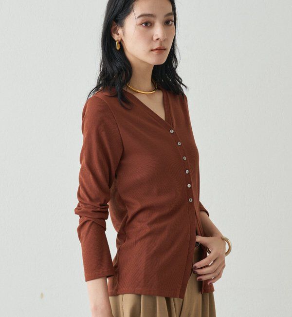  「チャームVカットカーデ」|Tシャツ・カットソー|