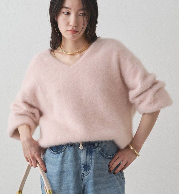  「FURカシミヤVニット」|ニット・セーター|